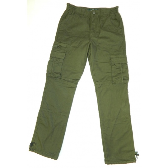 kalhoty UNI zimní zelené
